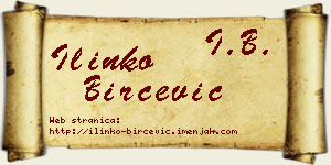 Ilinko Birčević vizit kartica